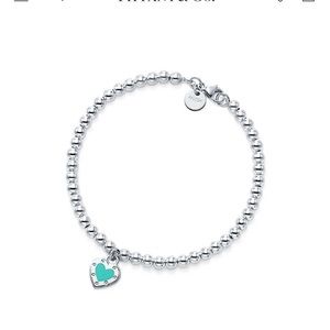 Love Heart Tag Bead Bracelet: good as new